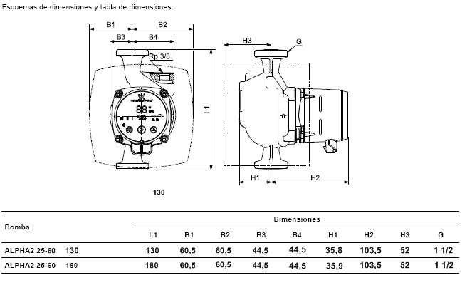 Grundfos Alpha 2 25 60 Bedienungsanleitung Pdf ALPHA2 25-60 Bomba Grundfos